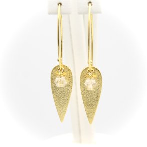 Blad med klar swarovski