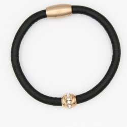 Sort skind med rosaguld