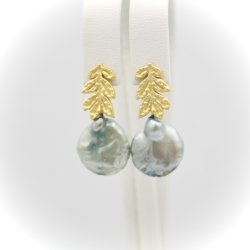 Grnlige Keshi perler